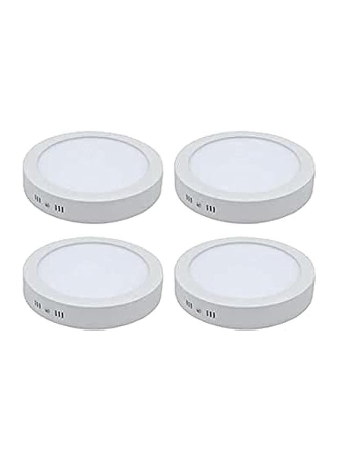 4 Spot Panel LED 20w Prominent Ceiling Mounted White