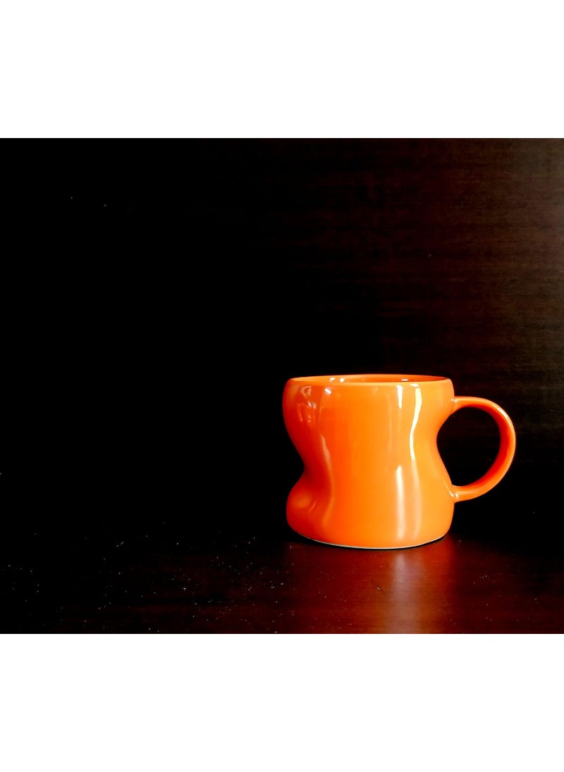 MOODY PANDA MOODY PANDA Artistic Cup Set of 6 Cup Set Stoneware Tea Cups 150 ml Designer Cups Coffee Cups Cups Set  - Image 3