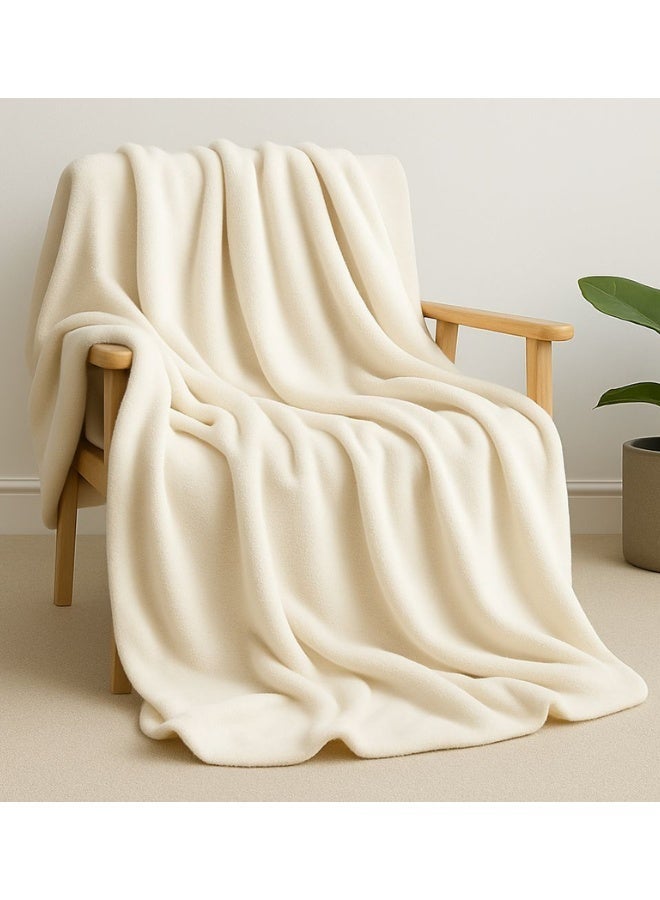 Snooze, Double face Light blanket, 130*180 cm, Burgundy*off-white - Image 2