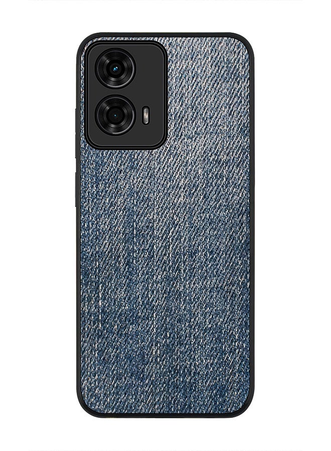 Stylizedd For Motorola Moto G04 / G04s Case,Slim fit Camera Protection, Shockproof Thin Phone cover - Dark Denim Print - Image 1