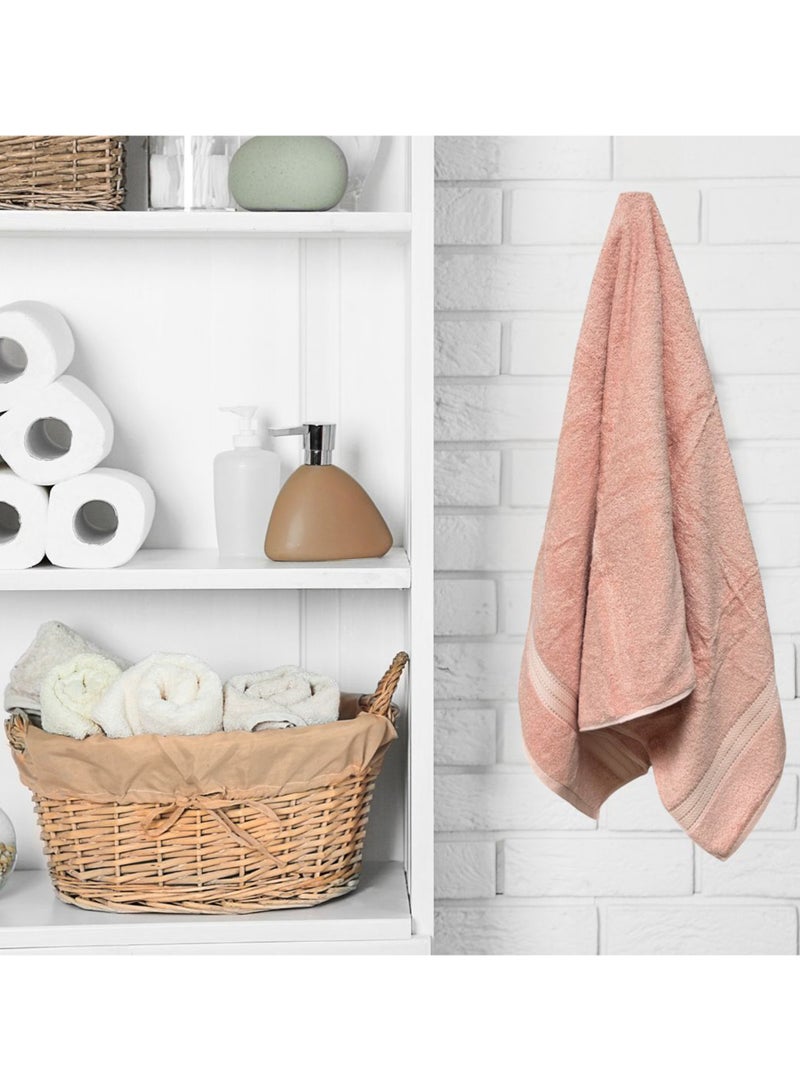 كاسينو Kassino 8 Piece Towels Set - 100% Combed Cotton Includes 2 Bath, 2 Hand & 4 Face Towels, Soft & Quick-Dry, Highly Absorbent, Double Stitched Hotel Towels Quality | Evening Sand - Image 4