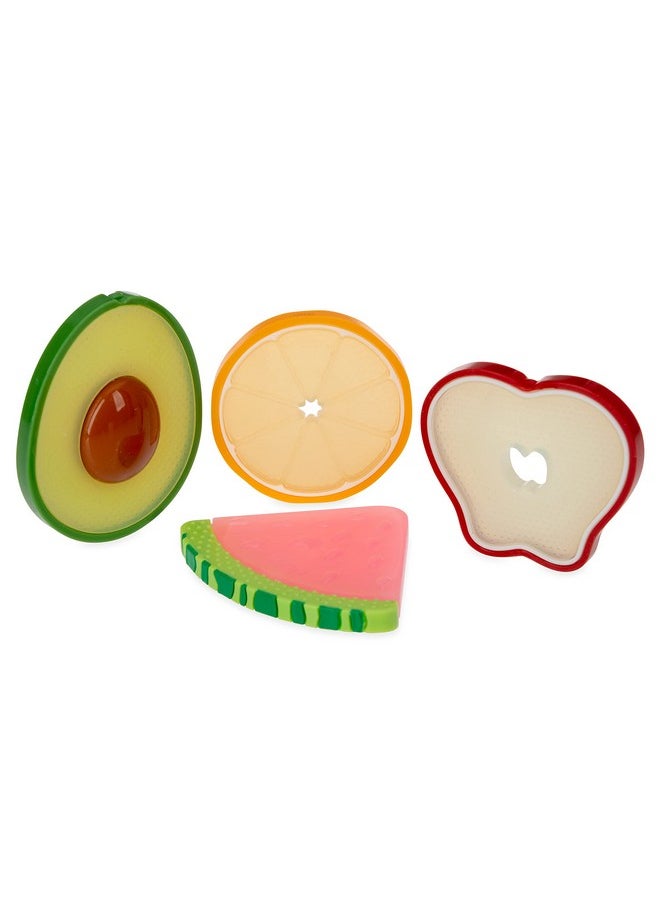 Nuby 100% Silicone Fruit Teether: 3M+, Designs Vary, Multi