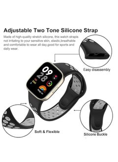 Generic Silicone Strap for Huawei Watch Fit 3 Strap, Nike Breathable Soft Silicone Replacement Strap for Huawei Watch Fit 3 Band Women/Men, Adjustable Waterproof Sports Strap for Huawei Fit3  - Image 3