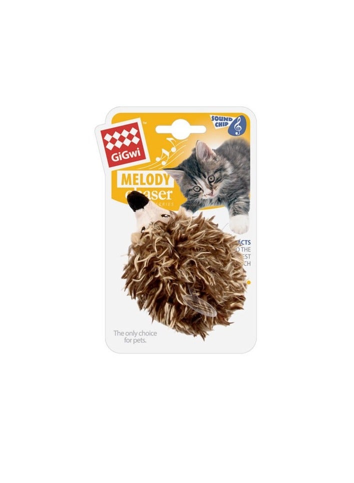 GIGWI Melody Chaser Hedgehog with motion Activated Sound Chip - Image 4
