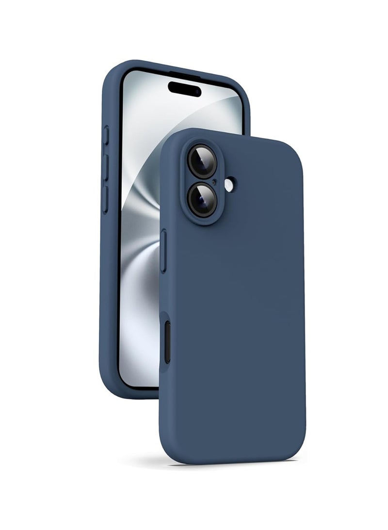 WRISTWISE Case Cover for iPhone 16 Plus - [Camera All-Round Protection] [Soft Microfiber Lining Anti-Scratch] Shockproof Phone Case Cover, Blue - Image 1