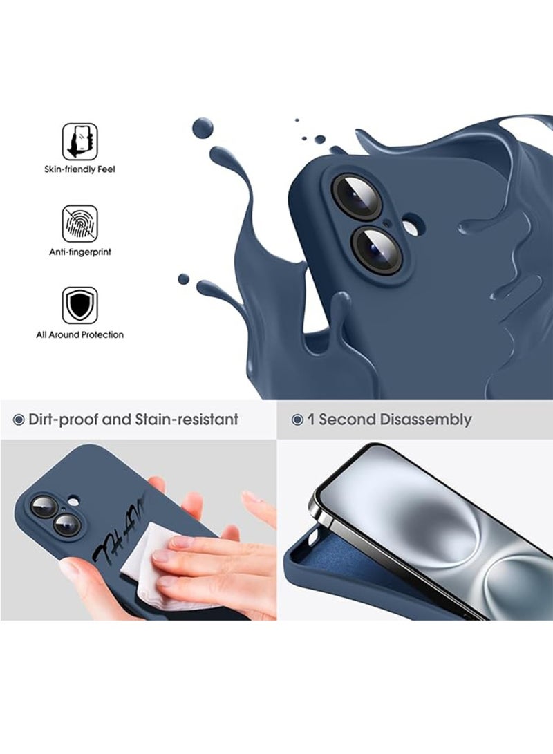 WRISTWISE Case Cover for iPhone 16 Plus - [Camera All-Round Protection] [Soft Microfiber Lining Anti-Scratch] Shockproof Phone Case Cover, Blue - Image 3