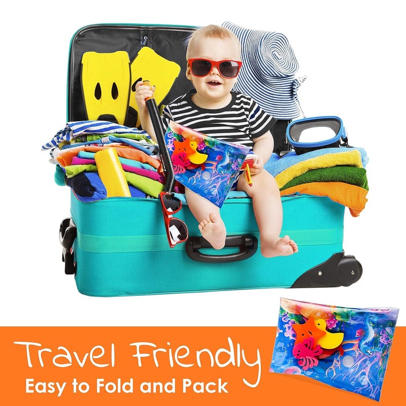 Tummy Time Water Play Mat for Babies, Inflatable Activity Centre, Multicolour  - Image 2