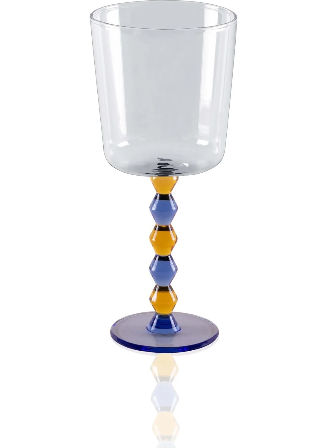 The Mia Bead Wine Glass Blue 300 ml