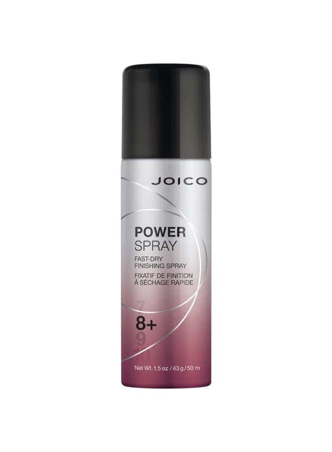 JOICO Power Spray Fast-Dry Finishing Spray | For Most Hair Types | Protect Against Heat & Humidity | Protect Against Pollution & Harmful UV | Paraben & Sulfate Free | 72 Hour Hold | 1.5 Fl Oz - Image 1