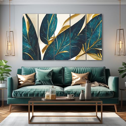 The Castle Decor- flowers painting with frame 5 Big Size (27x48) Multiple Frames Wall Art Painting for living room,Bedroom,Drawing room,Hotels-Wooden Framed-Digital Painting - Image 1