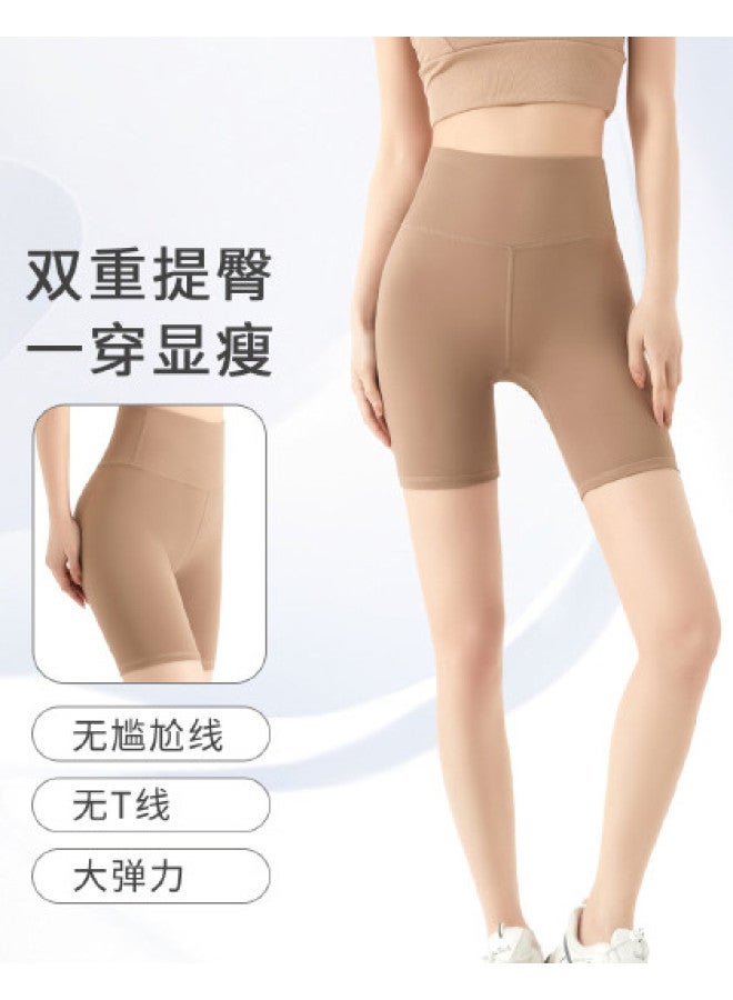 pincai High-Waist Lifting Shaping Slimming Lengthening Shark Pants Yoga Pants Slimming Base Pants 5-Point Pants - Image 1