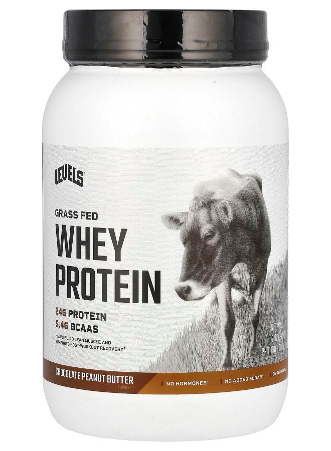 Level مسحوق بروتين مصل اللبن بنكهة الشوكولاتة وزبدة الفول السوداني 2 رطل (907 جرام)