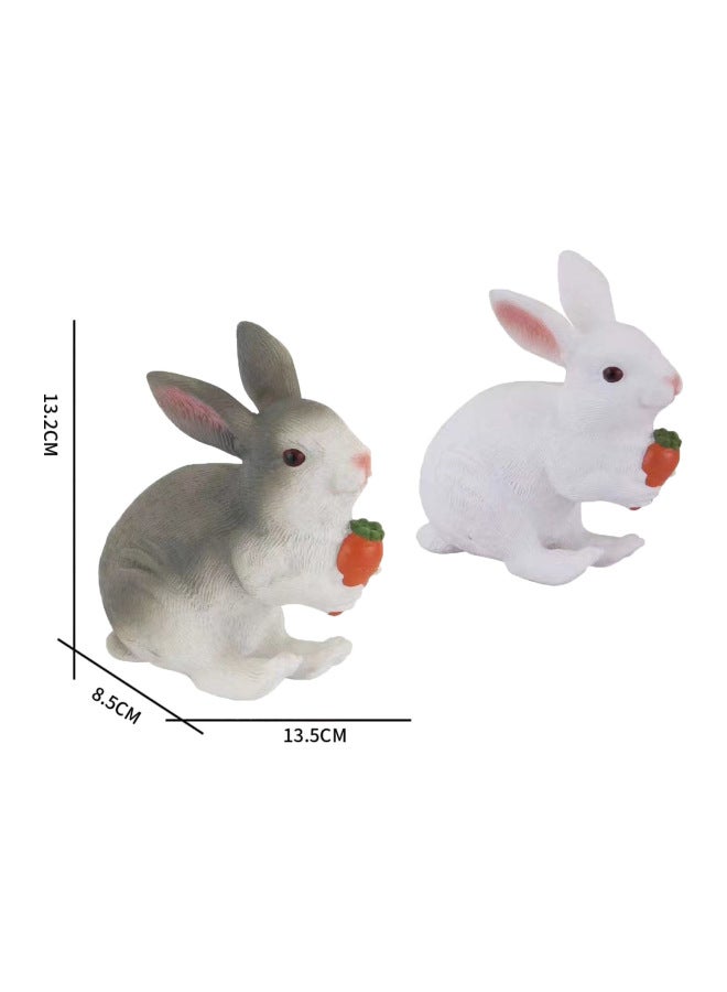 لعبة نموذج حيوانات اصطناعية تعليمية من البلاستيك الناعم الإدراكي للأطفال، زخارف مزرعة الدجاج والبط والإوز - اللون: 【مطاط ناعم】 دجاجة - Image 3