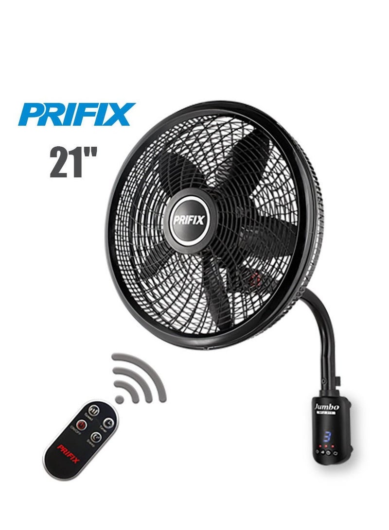 بريفيكس مروحة حائط بريفيكس جامبو WFJ211 بريموت، اسود، عدد المنافذ: 4 1000 واط - Image 1