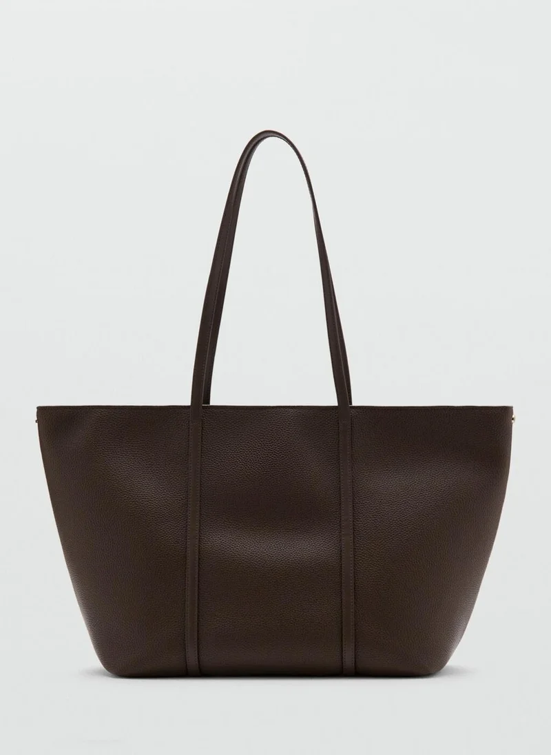 MANGO Shopper Bag With Double Handle