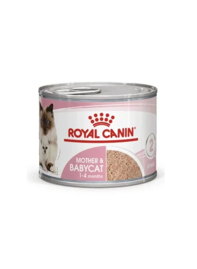Royal Canin Feline Health Nutrition Mother & Babycat Mousse Cat Wet Food - 195G - Image 1