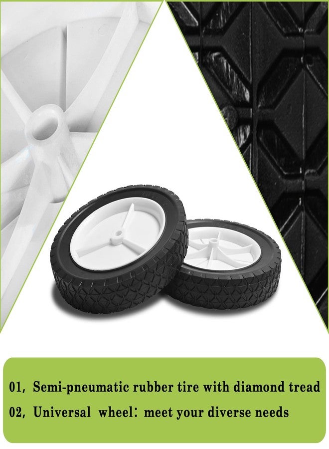 عجلات بلاستيكية مقاس 10 بوصات من Parts Camp تناسب عربات النقل اليدوية من طراز Oregon 72-110، وجزّازات العشب، وعربات النقل متعددة الاستخدامات، عجلة عالمية 9615 - Image 5