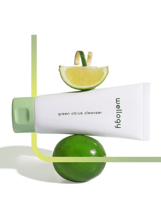 Wellogy Korean Daily Foaming Face Wash with Salicylic Acid and Green Citrus Extract for Sensitive Skin, Vegan | Gentle Face Cleanser, Acne Treatment, Lightweight Formula | 100ml - Image 1