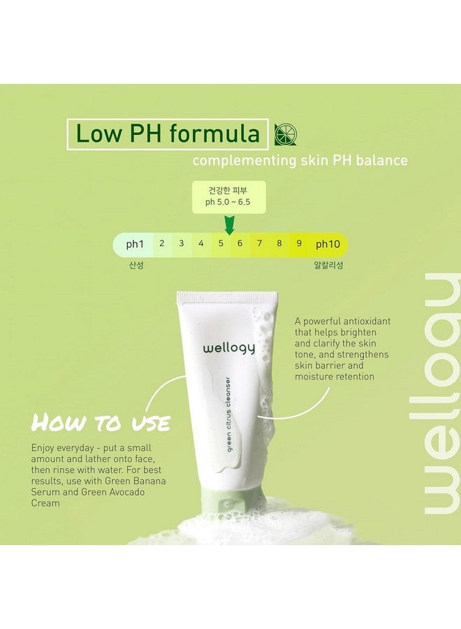 Wellogy Korean Daily Foaming Face Wash with Salicylic Acid and Green Citrus Extract for Sensitive Skin, Vegan | Gentle Face Cleanser, Acne Treatment, Lightweight Formula | 100ml - Image 5