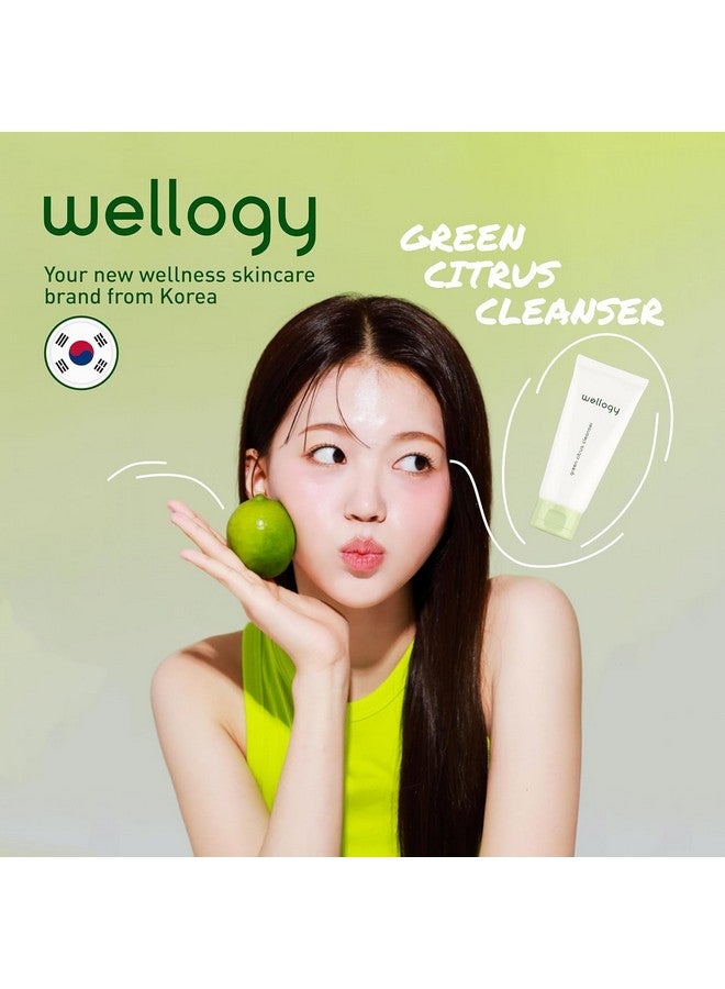 Wellogy Korean Daily Foaming Face Wash with Salicylic Acid and Green Citrus Extract for Sensitive Skin, Vegan | Gentle Face Cleanser, Acne Treatment, Lightweight Formula | 100ml - Image 2