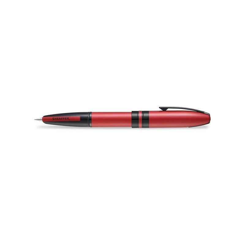SHEAFFER قلم شيفر أيكون E9111 معدني أحمر مع تفاصيل سوداء PVD متوسط - Image 3