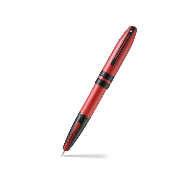 SHEAFFER قلم شيفر أيكون E9111 معدني أحمر مع تفاصيل سوداء PVD متوسط - Image 1