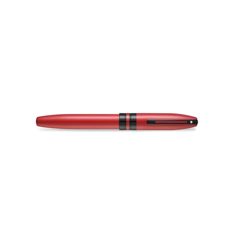 SHEAFFER قلم شيفر أيكون E9111 معدني أحمر مع تفاصيل سوداء PVD متوسط - Image 5