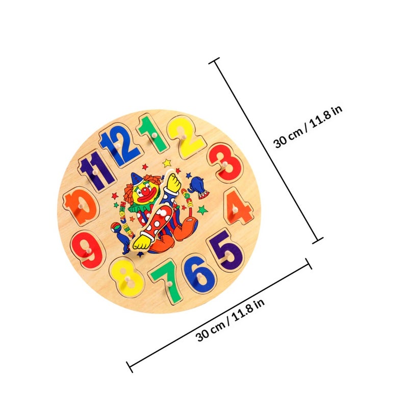 1 set of Clock Clown Puzzle Toy Sorting Toy Toy - Image 2