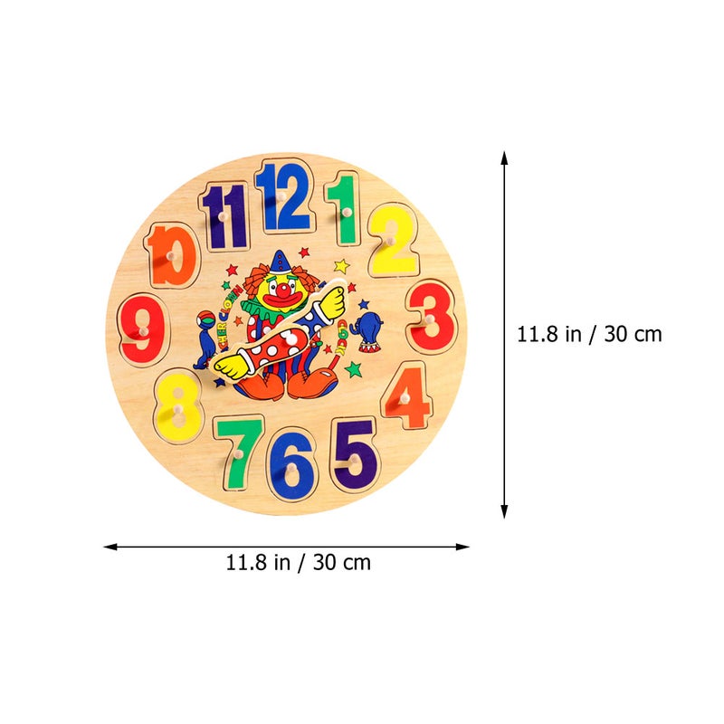 1 set of Clock Clown Puzzle Toy Sorting Toy Toy - Image 3