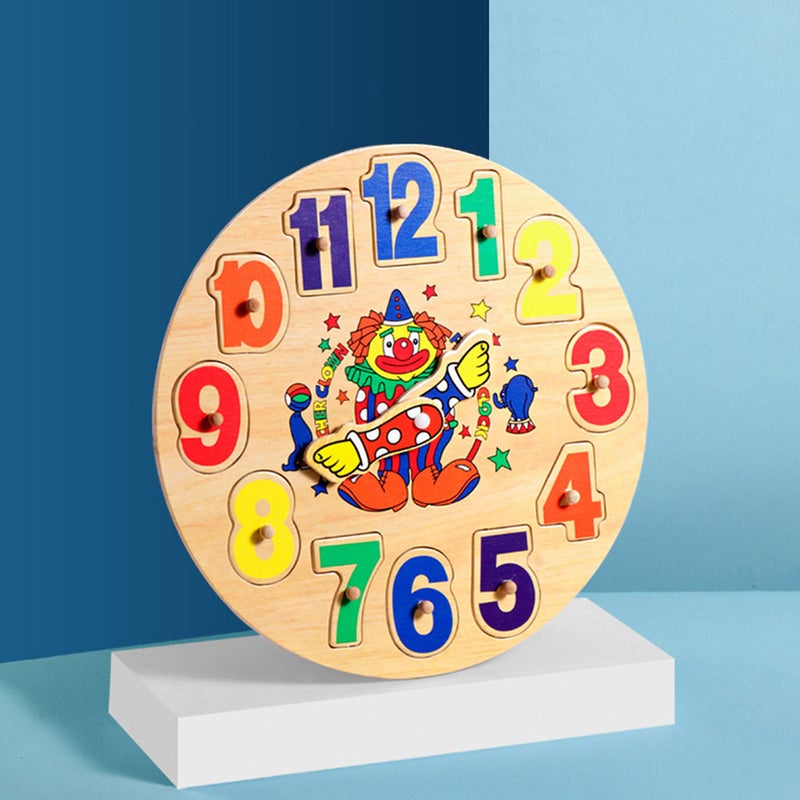 1 set of Clock Clown Puzzle Toy Sorting Toy Toy - Image 4