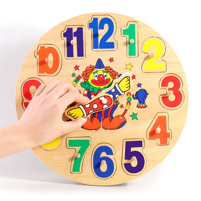 1 set of Clock Clown Puzzle Toy Sorting Toy Toy - Image 5