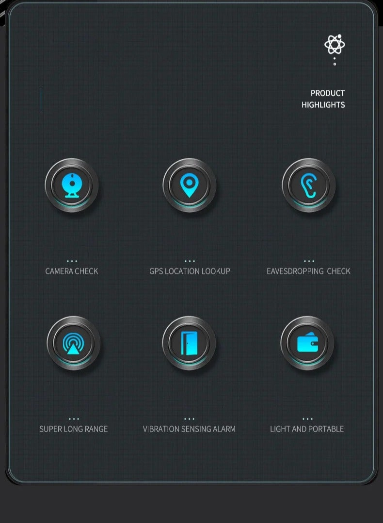 Compact Infrared Hidden Camera Detector, Card-Shaped Anti-Spy Scanner for Travel, Car, Office and Hotel Security  - Image 5