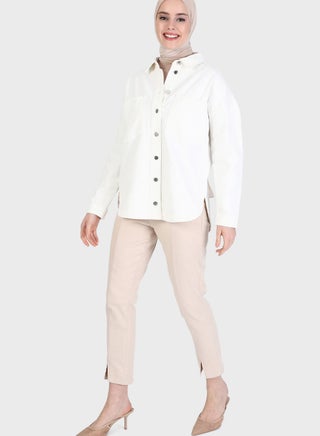 Button Detail Denim Jacket