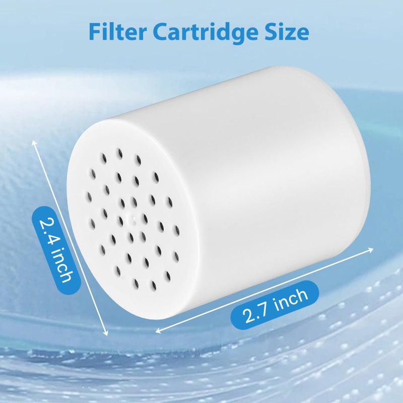 Flyisland Shower Filter Replacement Cartridge 20 Stage High Output SF100  SF220 Shower Filters For Hard Water Universal Replacement Cartridge Waters Purifier  Shower Water Softener (2 Pack) - Image 4