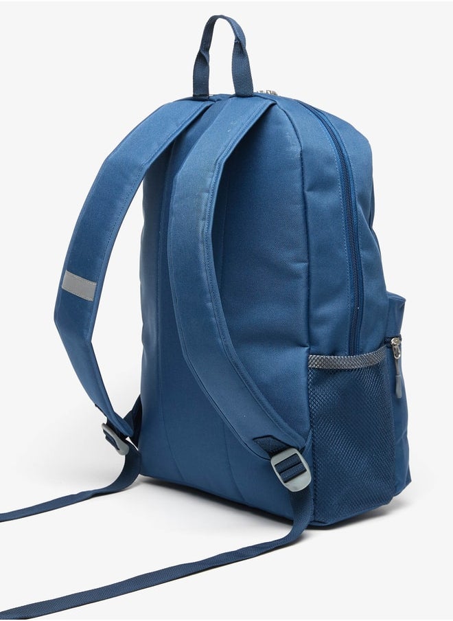 Oaklan by Shoexpress - Logo Print backpack with Zip Closure and Adjustable Starp - Image 1