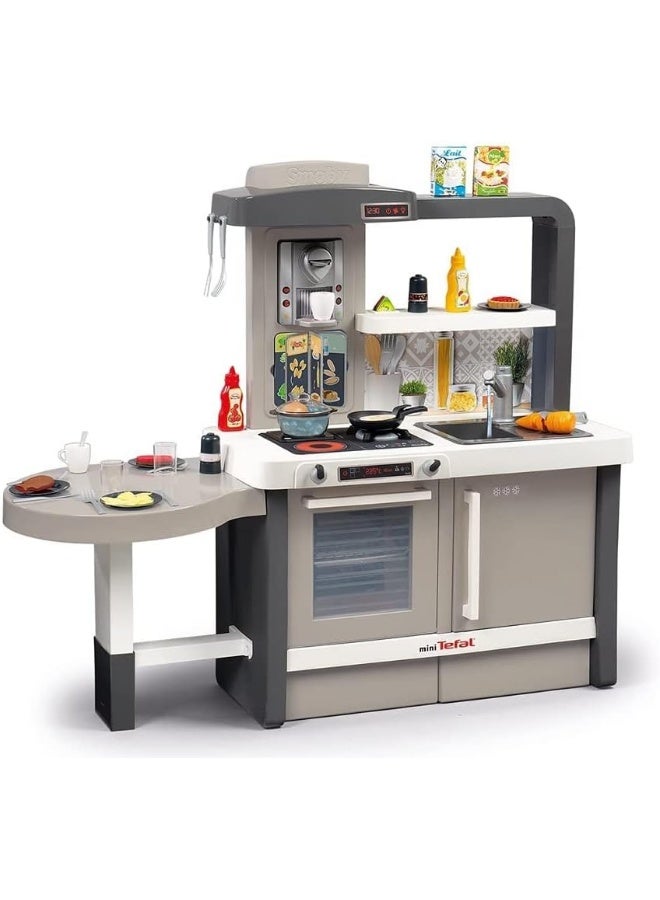 Smoby Extra Large Tefal Evo Kitchen, Grey, Play Kitchen, Children, Unisex, Cooking, Fun, Learn, Sports - Image 1