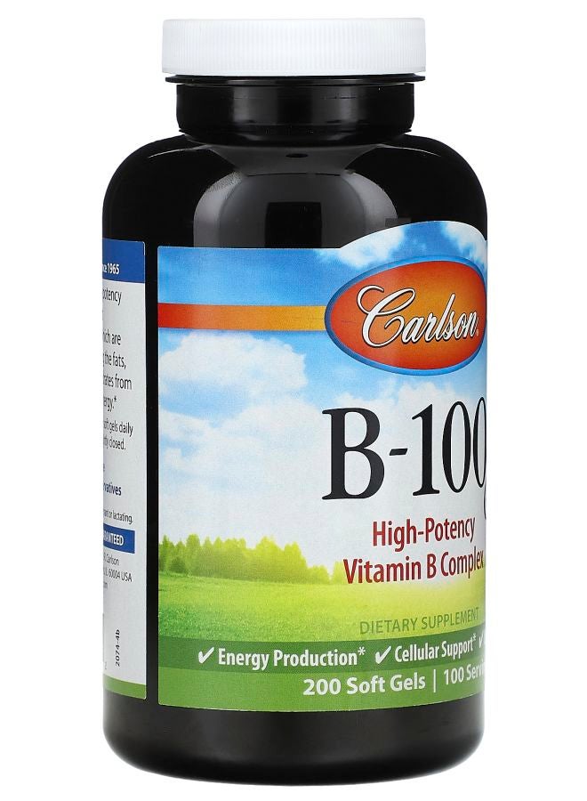 Carlson Vitamin B-100 200 Soft Gels - Image 2