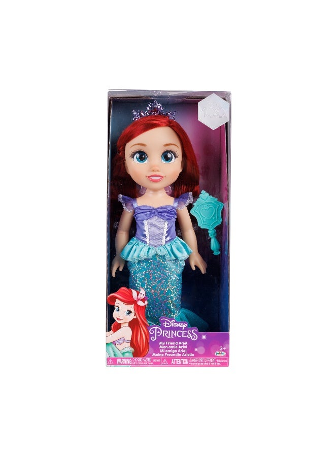 Disney Princess Ariel Core Doll Glass Eyes 15-Inches | Fashion Doll | Collectible Doll | Pretend Play | Dress Up | Gift for Kids