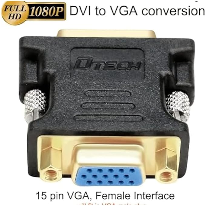 DTech DVI MALE TO VGA FEMALE ADAPTER - Image 3