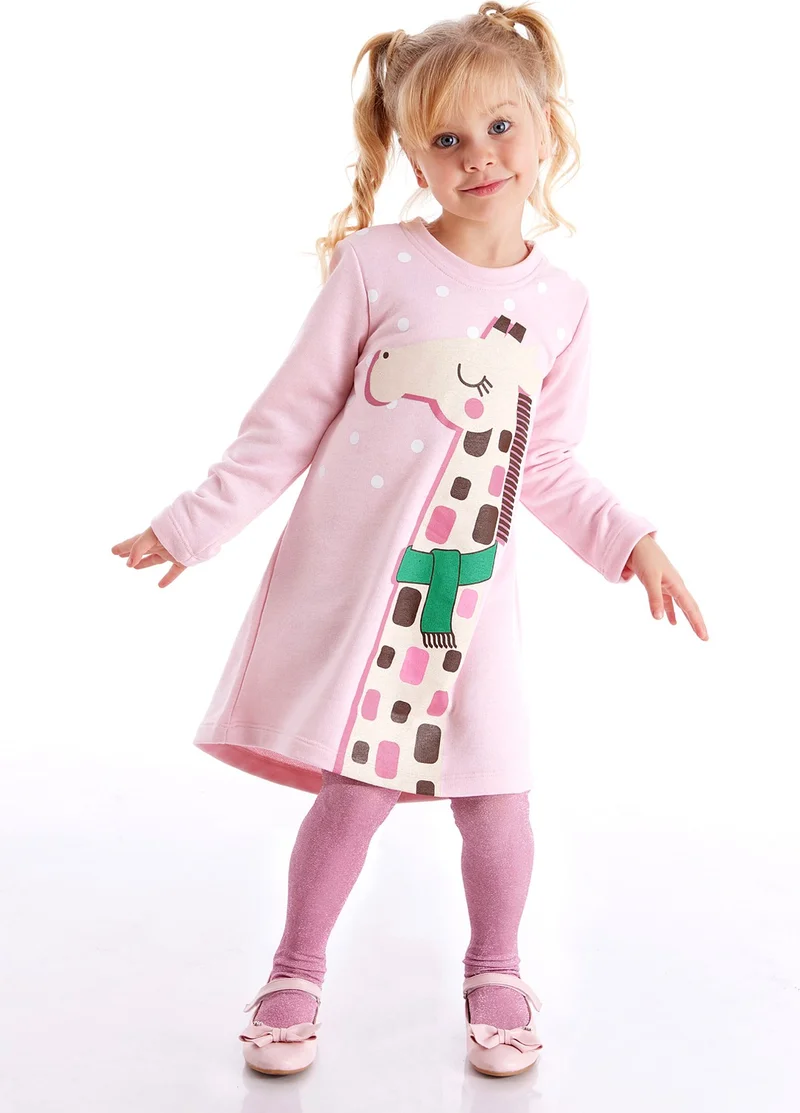 Denokids Giraffe Print Dress