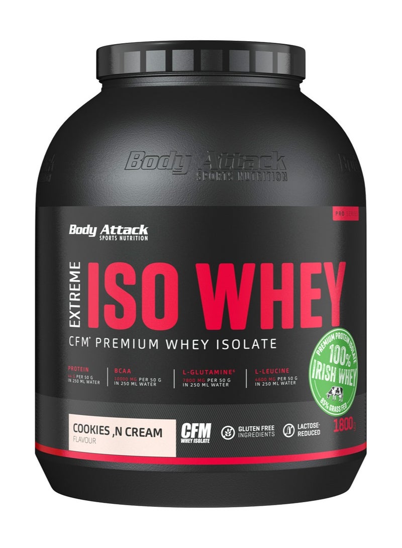 Body Attack Extreme Iso Whey 1.8Kg Cookies 'N Cream