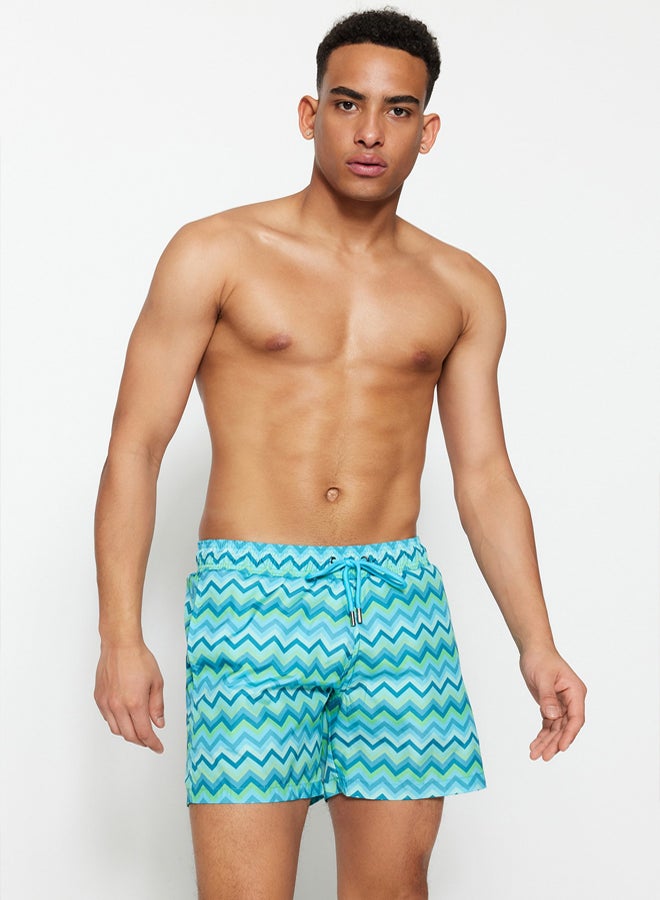 trendyol Multicolored Standard Size Swimsuit Swim Shorts - Image 1