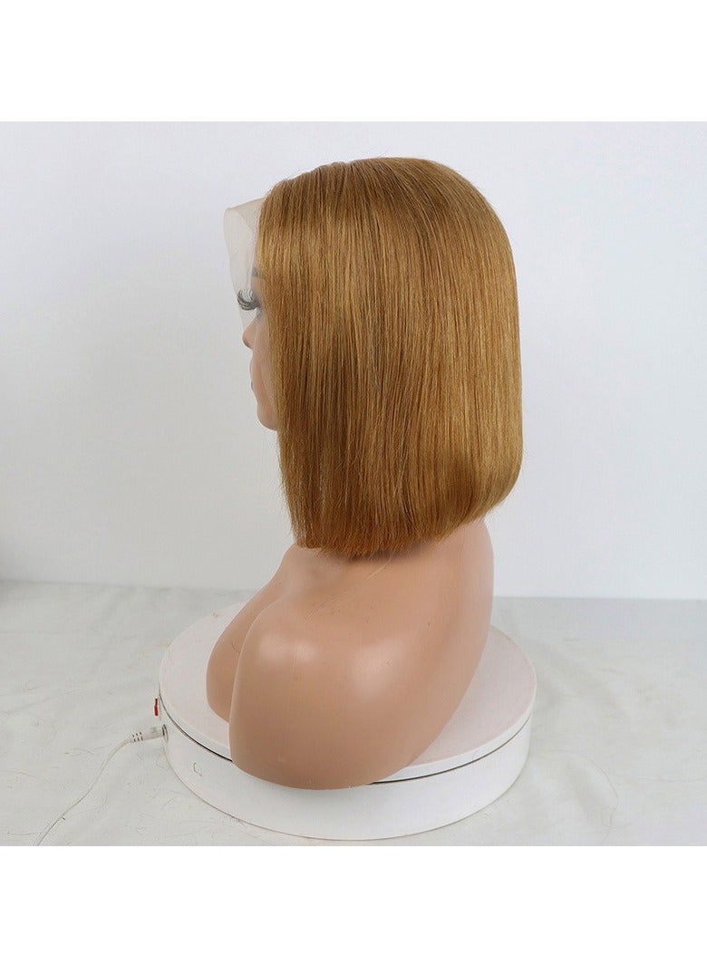 إستيل شعر مستعار قصير بوب شعر بشري 13x4 باروكة دانتيل أمامي للنساء ذوات البشرة السمراء باروكات بدون صمغ شعر بشري لون مقطوع مسبقًا رقم 3 - Image 1