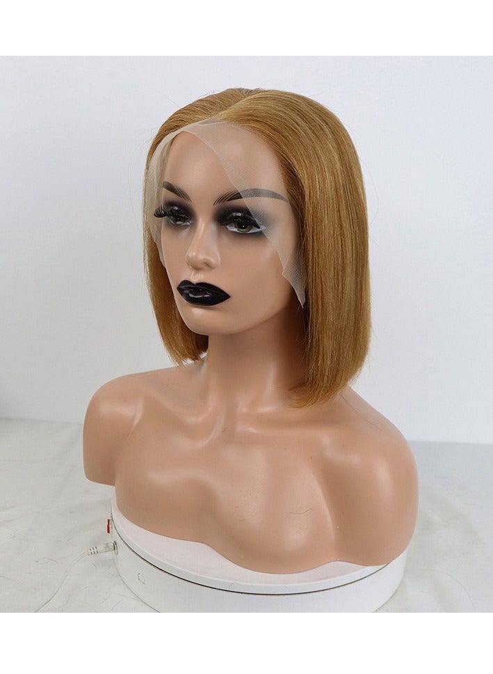 إستيل شعر مستعار قصير بوب شعر بشري 13x4 باروكة دانتيل أمامي للنساء ذوات البشرة السمراء باروكات بدون صمغ شعر بشري لون مقطوع مسبقًا رقم 3 - Image 3