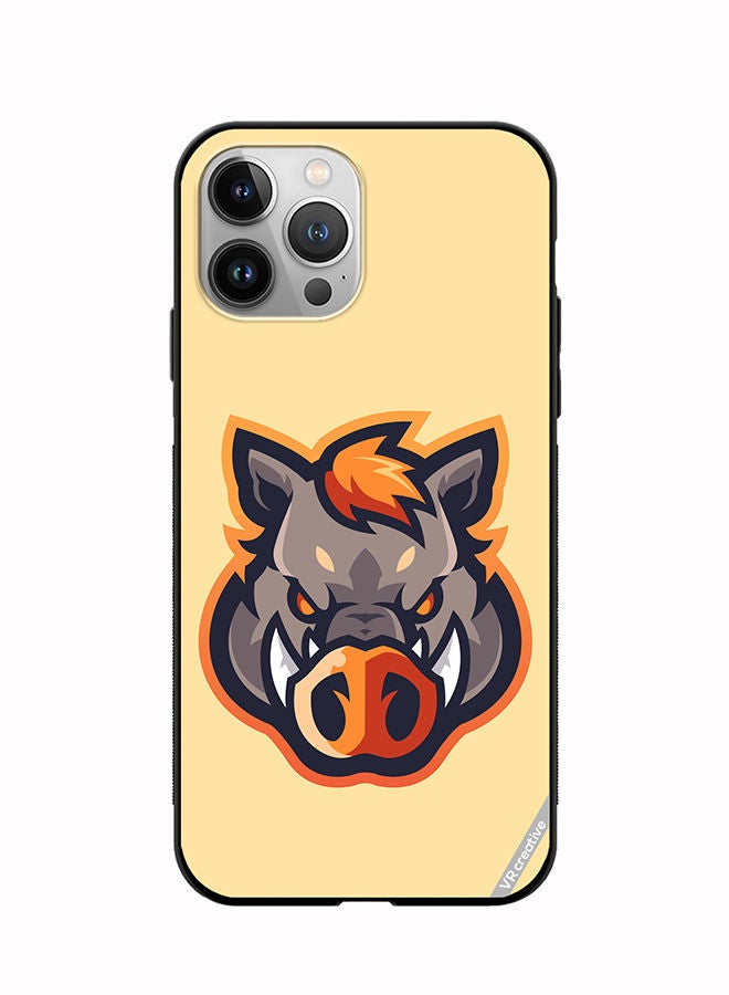 VR CREATIVE Protective Case Cover For Apple iPhone 12 Pro Max Wild Boar Design Multicolour - Image 1