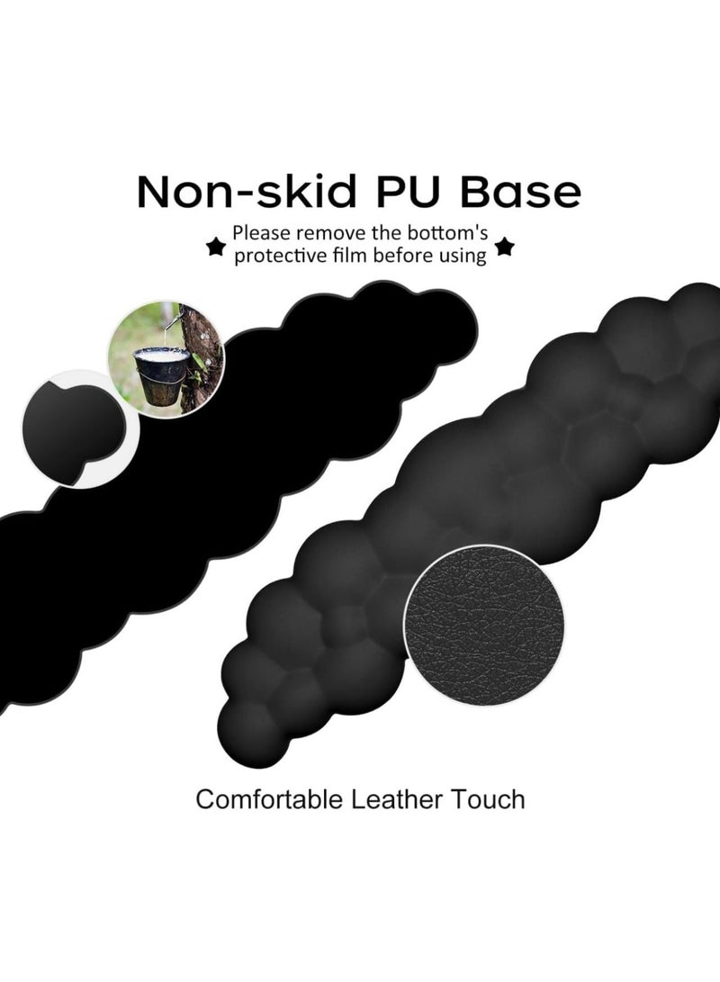 OasisLink Keyboard and Mouse Wrist Rest Set, Ergonomic, Modern Cloud, PU Leather, Memory Foam - Image 4