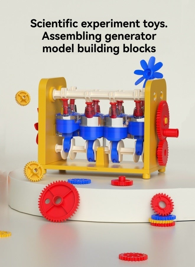 M MIAOYAN Engine model assembly toys science experiment children's mechanical enlightenment building block toys  - Image 1