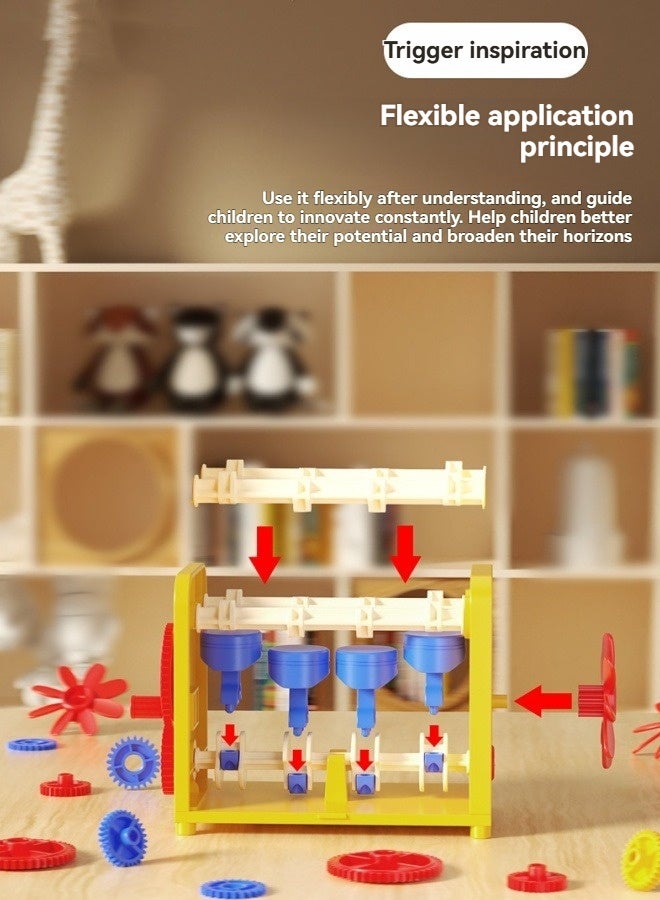 M MIAOYAN Engine model assembly toys science experiment children's mechanical enlightenment building block toys  - Image 5