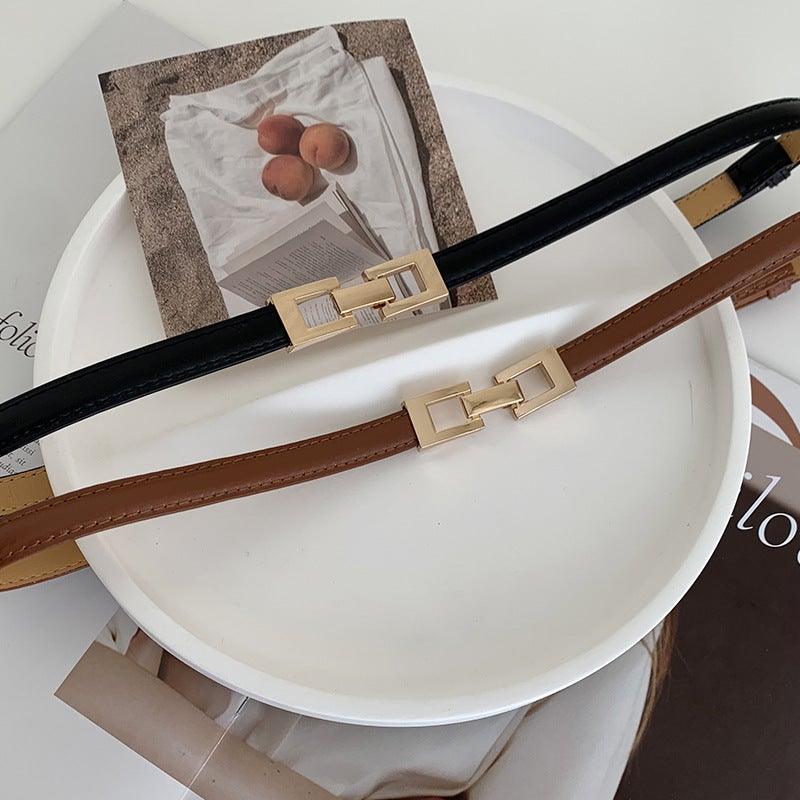 Korean-Style Ladies Belt for Dresses Sweaters Coats CAMEL - Image 3
