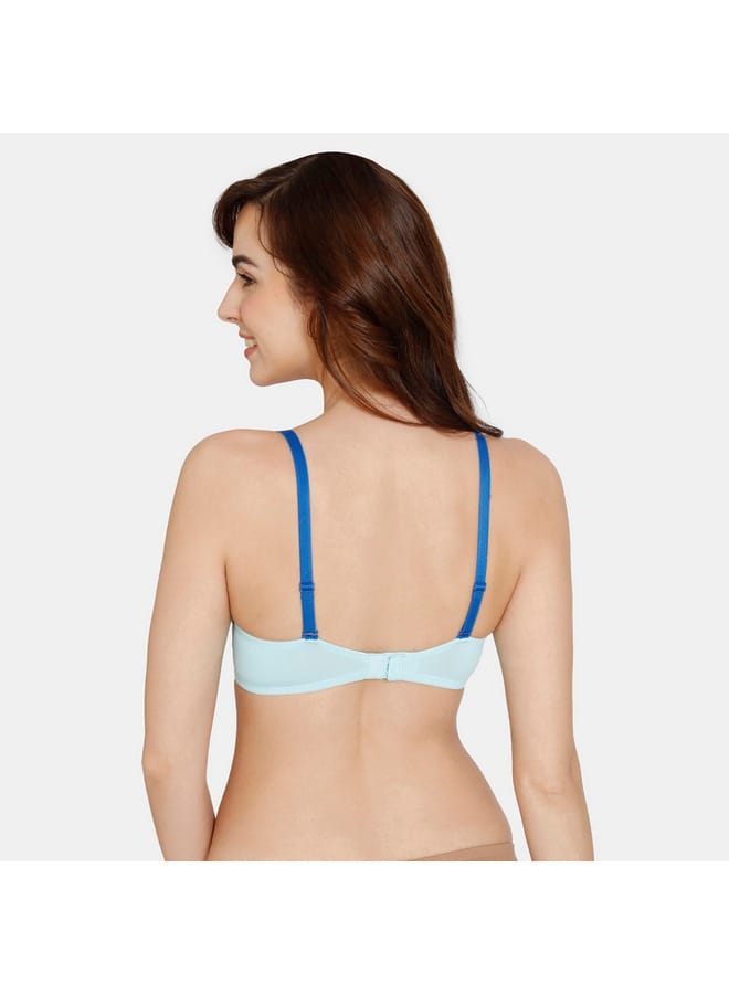 zivame Zivame Solid Wired Padded T-shirt Bra with Adjustable Straps - Image 2